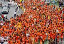 कांवड़ यात्रा की ड्रोन से होगी निगरानी, सुरक्षा के पुख्ता इंतजाम, सीएम योगी ने दिये ये निर्देश…………….