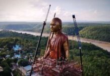 ओंकारेश्वर में आदि शंकराचार्य की 2100 करोड़ की लागत से बनी 108 फीट ऊंची प्रतिमा का अनावरण आज