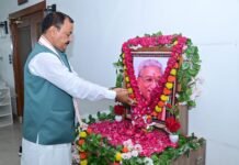 उप मुख्यमंत्री केशव प्रसाद मौर्य ने अशोक सिंघल की जयंती पर अर्पित किए श्रद्धा सुमन