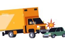 टैक्सी और ट्रक की टक्कर में 22 लोगों की दर्दनाक मौत