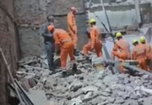 उत्तर-पूर्व दिल्ली में ढही इमारत, दो लोगों की मौत, एक अन्य घायल