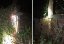 मालवाहक वाहन खाई में गिरा, सीएएफ के दो पुलिस जवानों की मौत