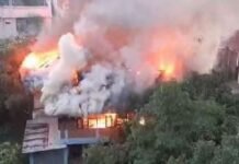 सीएम बीरेन सिंह के आवास के पास लगी भीषण आग, सचिवालय परिसर में मची अफरा-तफरी