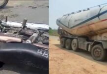 Prayagraj : तेज रफ्तार टैंकर ने एक ही परिवार के पांच लोगों को कुचला, पांचों की दर्दनाक मौत Prayagraj