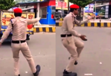अनोखे अंदाज से ट्रैफिक को कंट्रोल करने के कारण होमगार्ड का यह सिपाही वायरल
