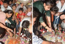 सावन के पहले सोमवार को शिव मन्दिरों में उमड़ी भक्तों की भीड़, गंगाजल से किया अभिषेक, चढ़ाए बेलपत्र