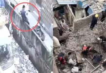 खुले नाले में गिरकर युवक की मौत, बापा नगर में मकान गिरा, कई के फंसे होने की आशंका