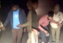 पुलिस मुठभेड़ में दो बदमाश गिरफ्तार, एक के पैर में लगी गोली