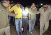 जिला कारागार हरिद्वार से फरार हत्यारा एसटीएफ की मुठभेड़ में गिरफ्तार