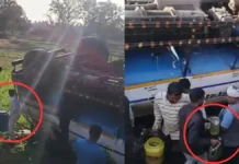 UP: डीजल टैंकर पलटने के बाद लूटने में जुटे ग्रामीण, जो मिला उसी में भर कर ले गए; पुलिस ने भगाया