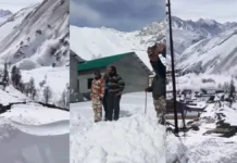 ITBP जवानों के कैंप के पास हुआ भीषण हिमस्खलन