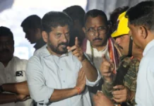 सुरंग हादसे की जगह पर पहुंचे सीएम रेवंत रेड्डी, हालात का लिया जायजा