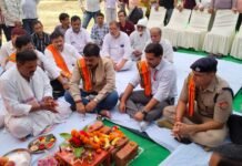 उन्नाव में बड़ा चौराहा के पास बनेगी पार्किंग, हुआ भूमि पूजन