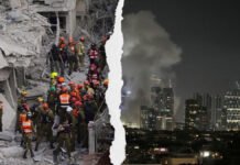 जवाबी हमले में ईरान ने इजरायल पर दागीं सैकड़ों मिसाइलें