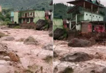 हिमाचल के मंडी में बादल फटने से तबाही, 8 मकान बह गए, 9 लोग लापता