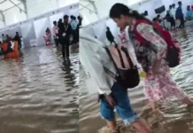 लखनऊ में झमाझाम बारिश, निचले इलाकों में सड़कों पर भरा पानी