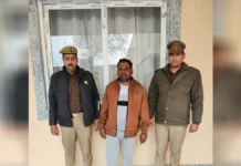 इंस्पेक्टर को धमकाने वाला हिस्ट्रीशीटर बसपा नेता तौफीक प्रधान तमंचे के साथ गिरफ्तार