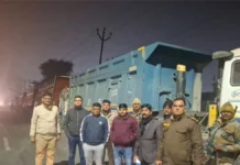 टैक्स चोरी कर उत्तराखंड से रेता-बजरी ला रहे 23 ट्रक सीज