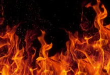 सीतापुर में लाई-चना फैक्ट्री में भीषण आग, करोड़ों का नुकसान