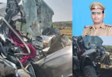 कुंडली-मानेसर-पलवल एक्सप्रेस-वे पर जालौन के 4 पुलिसकर्मियों समेत पांच की मौत