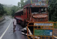 ट्रक और क्रूजर के बीच टक्कर में 6 लोगों की मौत, 3 घायल