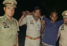 किशोरी से सामूहिक दुष्कर्म का एक आरोपी मुठभेड़ में गिरफ्तार, पैर में लगी गोली
